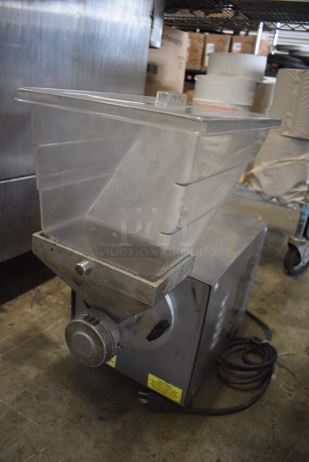 2010 Olde Tyme Model PN2 Stainless Steel Commercial Countertop Single Hopper Peanut Butter Mill Nut Grinder. 115 Volts, 1 Phase. 11x21x21. Tested and Working! - Image 2 of 6