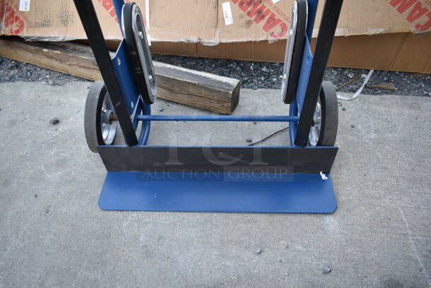 BRAND NEW SCRATCH AND DENT! Lavex 257AP0032 Blue Metal Furniture Dolly / Hand Truck. 750 Pound Capacity. - Image 3 of 10