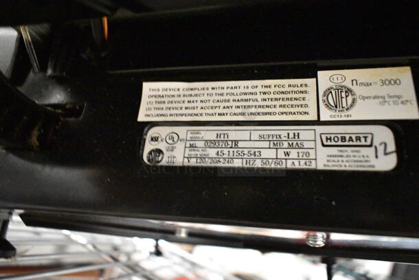 Hobart HTi Metal Countertop Scale w/ Label Printer. 120/208-240 Volts, 1 Phase. Tested and Working! - Image 7 of 7