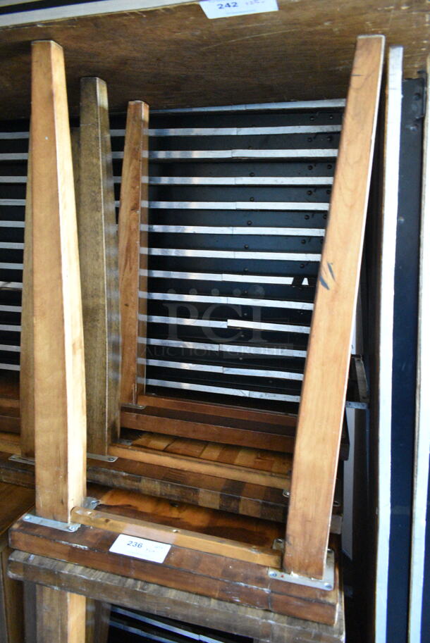 6 Various Wooden Tables. Includes 55x24x36, 24x30x30, 43x24x24. 6 Times Your Bid!  - Image 3 of 4