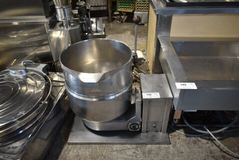 Dover Groen TDB/4-40 Stainless Steel Commercial Countertop Electric Powered 40 Quart Steam Kettle. 240 Volts, 1 Phase.