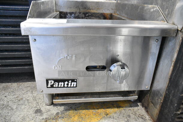 Pantin LT-ECB-16S Stainless Steel Commercial Countertop Natural Gas Powered Griddle Frame. 30,000 BTU.  - Image 3 of 5