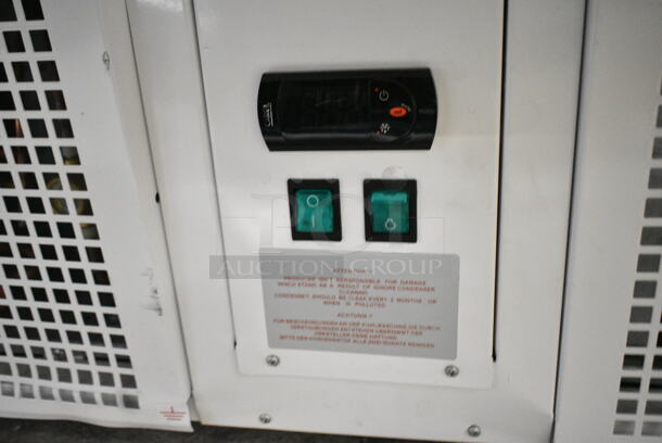 BRAND NEW SCRATCH AND DENT! Econocold OM-EIF/CF100 Metal Commercial Floor Style Self Contained Island Fridge. 115/220 Volts, 1 Phase. Tested and Does Not Power On - Image 6 of 7