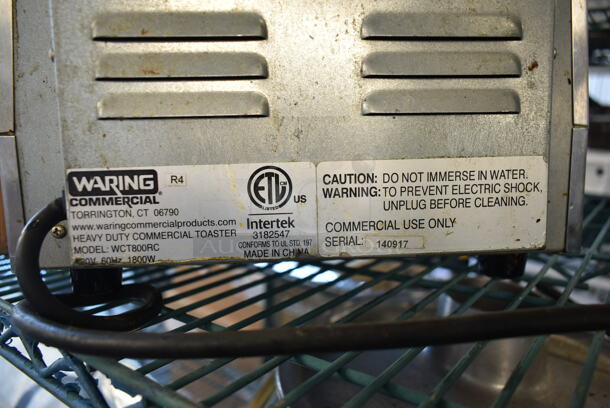 Waring WCT800RC Stainless Steel Commercial Countertop 4 Slot Toaster. 120 Volts, 1 Phase. - Image 6 of 7
