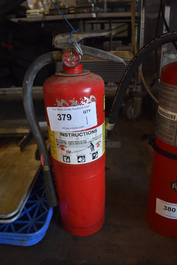 Dry Chemical Fire Extinguisher. Buyer Must Pick Up - We Will Not Ship This Item. 9x5x20