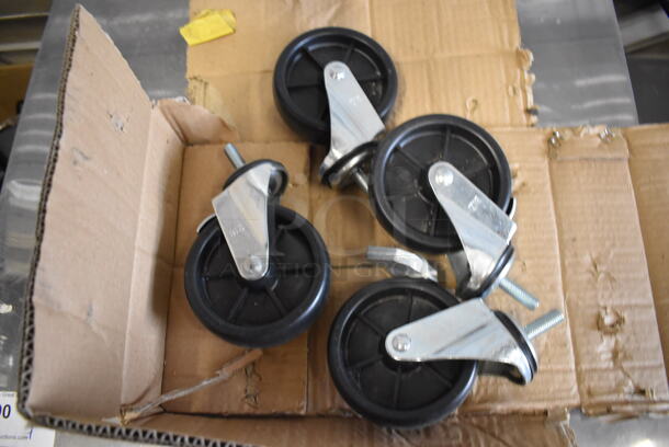 ALL ONE MONEY! Lot of 4 Commercial Casters