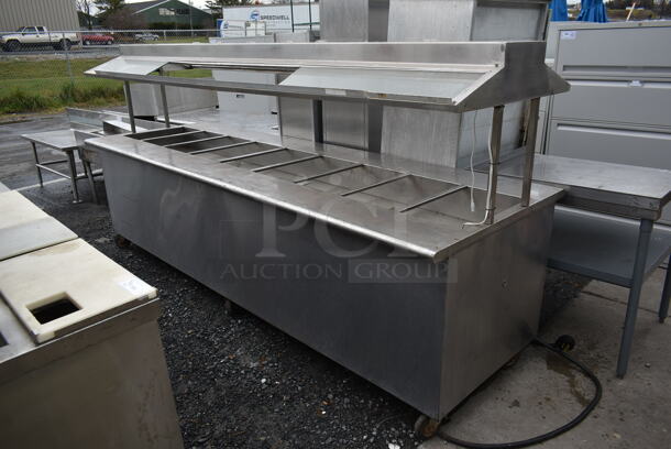 Century Service 80 10 Stainless Steel Commercial Electric Powered Steam Table Buffet Station w/ Sneeze Guard. 208/240 Volts, 1 Phase. - Image 1 of 7