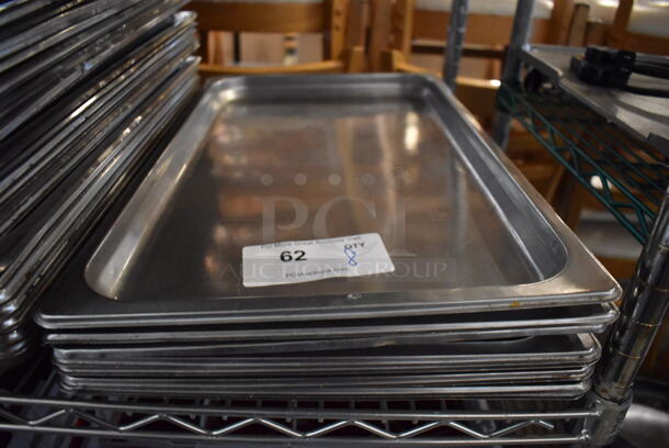 8 Stainless Steel Full Size Drop In Bins. 1/1x1. 8 Times Your Bid!