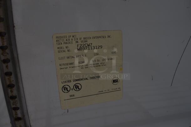 Frigidaire Model LFFH20F3QWC Single Door Reach In Freezer on Commercial Casters. 115 Volts, 1 Phase. 32x30x75. Tested and Working! - Image 4 of 5