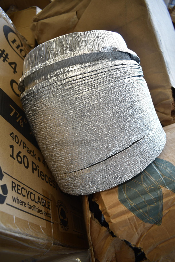 PALLET LOT of 20 BRAND NEW Boxes Including 5001RT600N Lavex Natural Kraft Hardwound Paper Towel, 600 Feet / Roll - 12/Case, 612509LCO Choice 9" Round Standard Weight Foil Take-Out Pan with Board Lid - 200/Case, 795PTOKFT4 Choice Kraft Microwavable Folded Paper #4 Take-Out Container 7 7/8" x 5 1/2" x 3 1/2" - 160/Case, 130WSPOON Choice Medium Weight White Plastic Teaspoon - 1000/Case, 999PTOKFT4 Choice 7 7/8 x 5 1/2" x 3 1/2" Kraft Microwavable Folded Paper #4 Take-Out Container - 40/Pack, 500TW16 Choice 16 oz. Translucent Thin Wall Squat Plastic Cold Cup - 1000/Case. 20 Times Your Bid! - Image 7 of 12