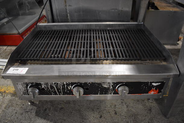 Vollrath Cayenne Stainless Steel Commercial Countertop Natural Gas Powered Charbroiler Grill. 35.5x25x16
