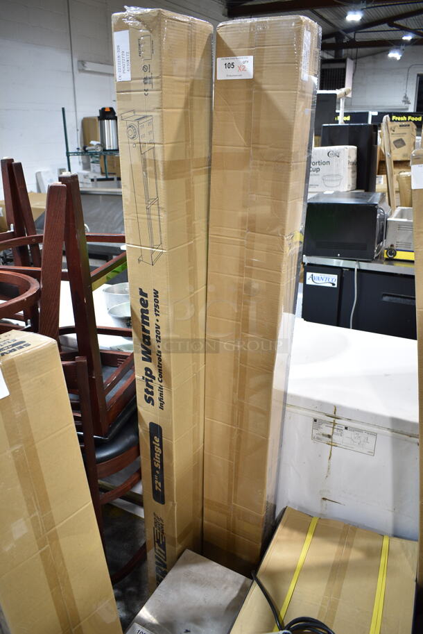2 BRAND NEW IN BOX! ServIt 423SWI72 / Avantco 177SW72TCP Stainless Steel Commercial 72" High Wattage Strip Warmer. 120 Volts, 1 Phase. 2 Times Your Bid! - Image 2 of 4