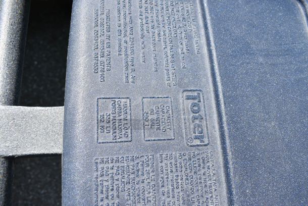 3 Poly Outdoor Trash Cans. 23x33x45, 30x34x46, 26x31x32. 3 Times Your Bid! - Image 9 of 12