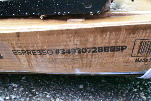 BRAND NEW SCRATCH AND DENT! Lancaster Table & Seating 3493072BBESP 30" x 72" Wood Butcher Block Table Top with Espresso Finish - Image 3 of 3