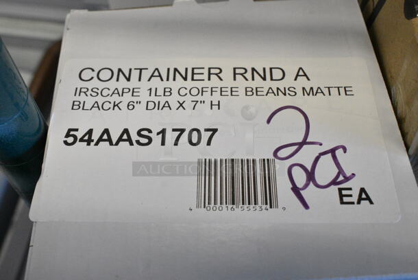 4 BRAND NEW SCRATCH AND DENT! 54AAS1707 Planetary Design Airscape 17 oz. Matte Black Stainless Steel Round Airtight Food Storage Container AS1707. 4 Times Your Bid!  - Image 3 of 3