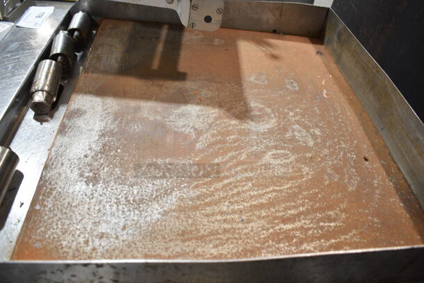 Atosa Stainless Steel Commercial Countertop Natural Gas Powered Flat Top Griddle.  - Image 3 of 6