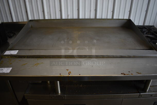 Garland Stainless Steel Commercial Countertop Natural Gas Powered Flat Top Griddle. 48x28x16 - Image 1 of 4