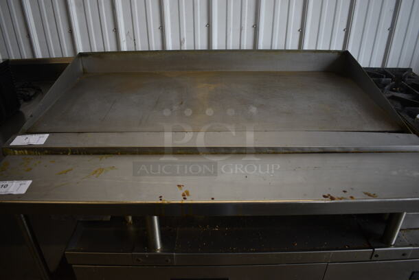 Garland Stainless Steel Commercial Countertop Natural Gas Powered Flat Top Griddle. 48x28x16