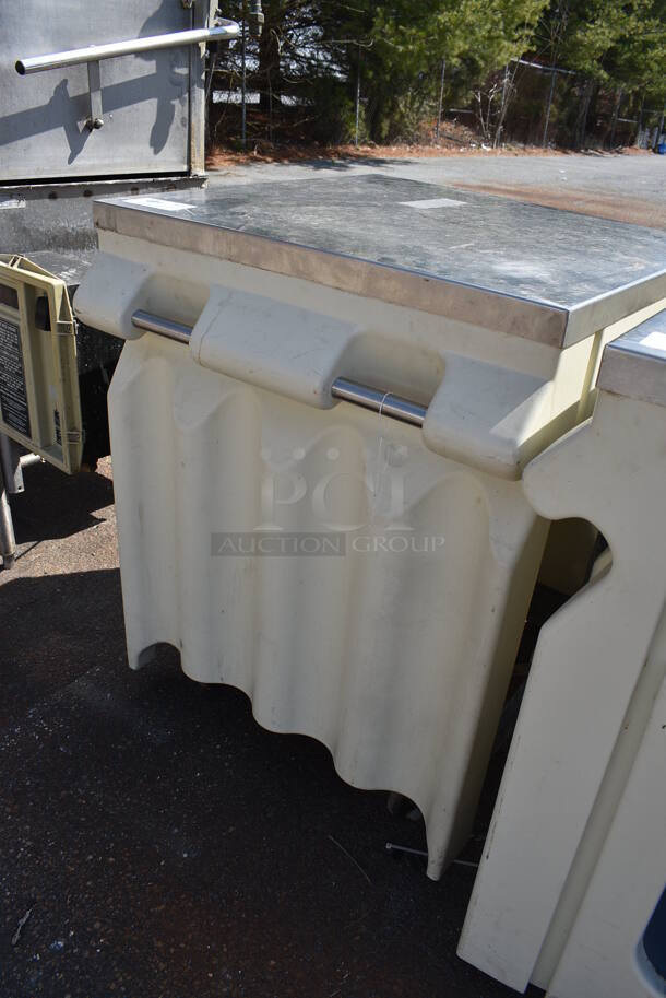 Galley Stainless Steel Portable Table on Commercial Casters. 31x28x36 - Image 4 of 5