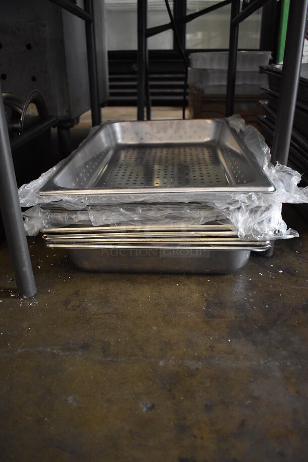 22 Stainless Steel Full Size Perforated Drop In Bins. 1/1x4. 22 Times Your Bid! - Image 2 of 5