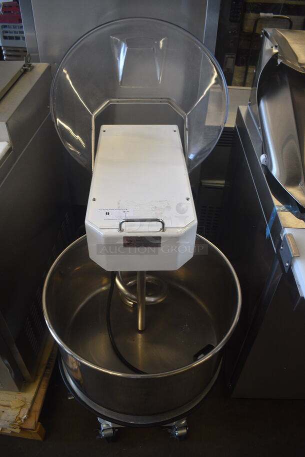 BRAND NEW SCRATCH AND DENT! Sirman 40875866T HERCULES 50 TA 2V 55 qt. / 88 lb. Two-Speed Spiral Dough Mixer with Tilting Head and Removable Bowl - 2 hp, 220V, 3 Phase - Image 4 of 7