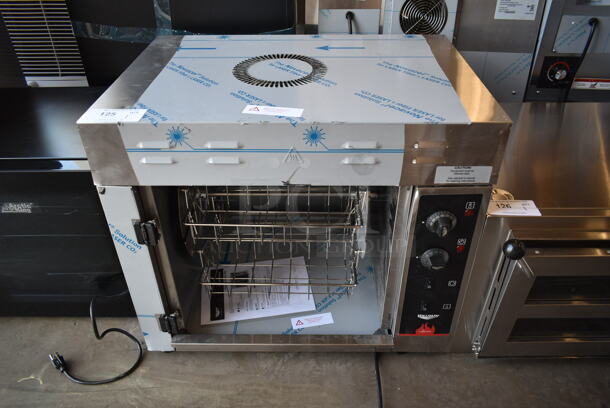 BRAND NEW SCRATCH AND DENT! Vollrath CGA 8008 40704 Stainless Steel Commercial Countertop Electric Powered 8 Bird Rotisserie Oven. Missing Door. 220 Volts, 1 Phase. - Image 2 of 6