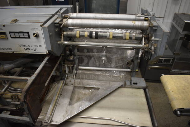 Hanagata Model HP-10 Metal Commercial Floor Style Automatic L Sealer on Commercial Casters. 200 Volts, 3 Phase. 66x36x56 - Image 7 of 11
