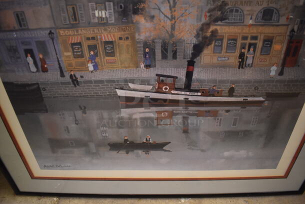 Framed Picture of Delacroix Le Canal By Michael Delacroix - Image 5 of 8