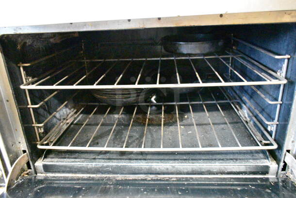 Southbend Platinum P36D-GRAD Stainless Steel Commercial Natural Gas Powered Single Burner Range w/ Salamander Cheese Melter and Oven - Image 6 of 9
