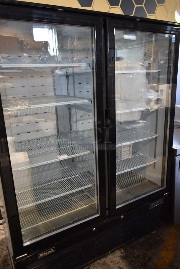 2017 Migali C-49FM-HC Metal Commercial 2 Door Reach in Freezer Merchandiser w/ Poly Coated Racks. 115 Volts, 1 Phase. Tested and Working! - Image 3 of 7