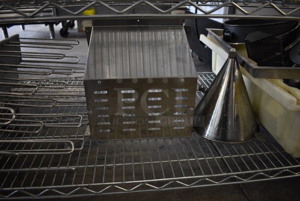 ALL ONE MONEY! Tier Lot of Various Items Including Metal Pieces and Poly Bucket - Image 3 of 7
