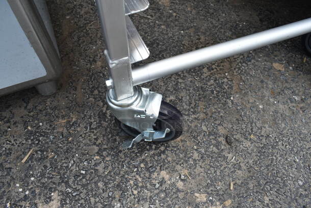 BRAND NEW SCRATCH AND DENT! Metal Commercial Pan Transport Rack on Commercial Casters.  - Image 3 of 3