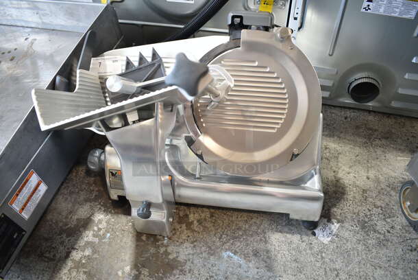 BRAND NEW SCRATCH AND DENT! Hobart ECO13 Ecoline Stainless Steel Commercial Countertop Meat Slicer. 120 Volts, 1 Phase. Tested and Working! - Image 2 of 9