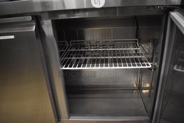 Avantco 178SSUC48RHC Stainless Steel Commercial 2 Door Undercounter Cooler on Commercial Casters. 115 Volts, 1 Phase. 48x30x32. Tested and Working! - Image 4 of 7