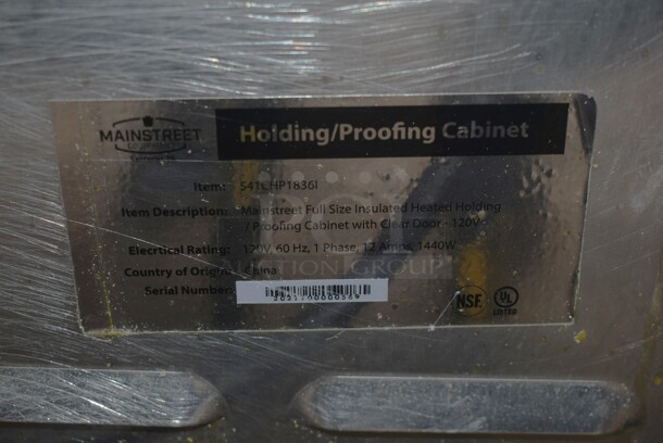 Mainstreet 541CHP1836i Metal Commercial Holding Proofing Cabinet on Commercial Casters. 120 Volts, 1 Phase. Tested and Working! - Image 4 of 5