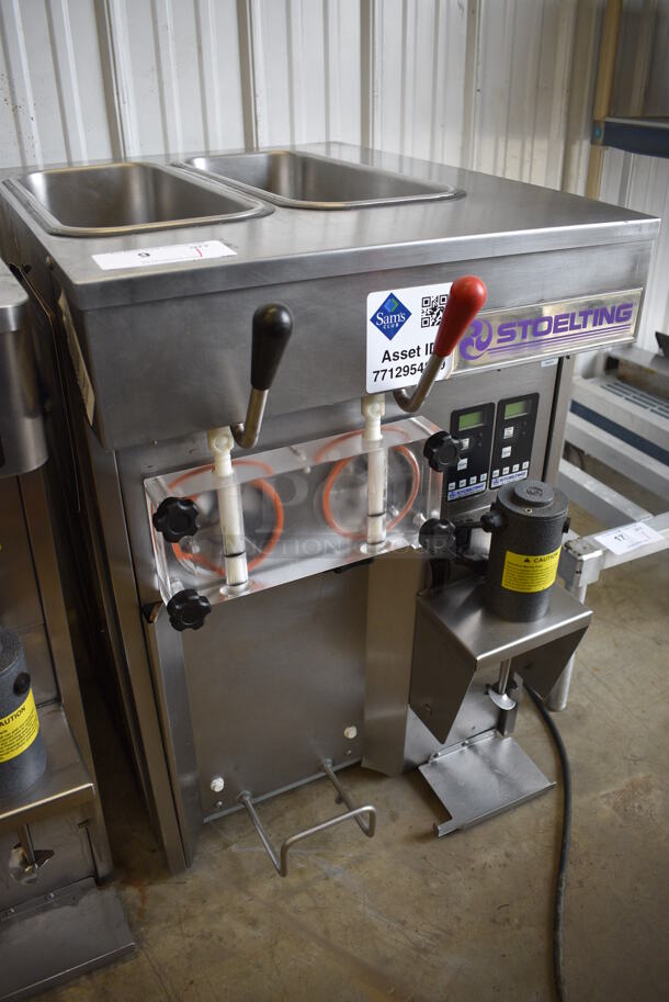 Stoelting Model SF144-38I Stainless Steel Commercial Countertop Air Cooled 2 Flavor w/ Twist Soft Serve Ice Cream Machine. 208-230 Volts, 1 Phase. 22x32x32 - Image 2 of 7