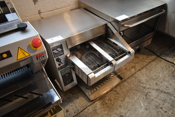 Hatco ITQ-1750-2C Stainless Steel Commercial Countertop Electric Powered Double Conveyor Toast Qwik Toaster Oven. 208 Volts, 1 Phase. - Image 1 of 5