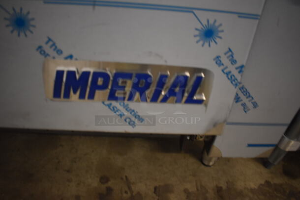 BRAND NEW SCRATCH AND DENT! Imperial Range Pro Series IR-6-E Stainless Steel Commercial Electric Powered 6 Round Plate Range w/ Oven, Over Shelf and Back Splash. 240 Volts, 3 Phase. - Image 8 of 10