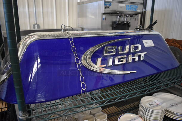 Bud Light Ceiling Mount Light Fixture. 54x20x10 - Image 1 of 4
