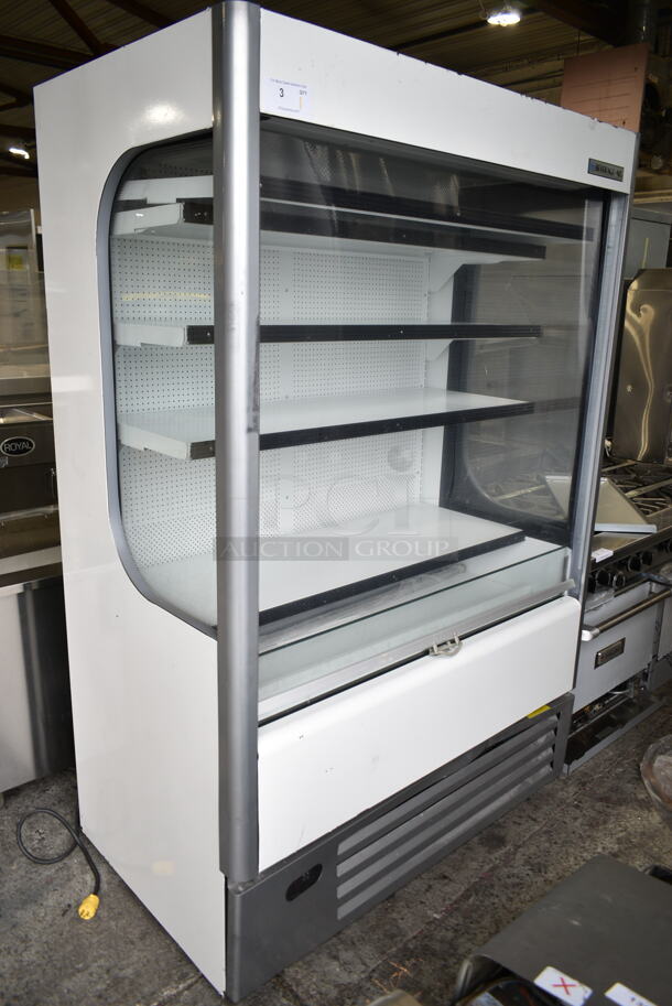 BRAND NEW SCRATCH AND DENT! Beverage Air VMHC-18 Metal Commercial Open Grab N Go Merchandiser w/ Metal Shelves. 120 Volts, 1 Phase. Tested and Working! - Image 4 of 9