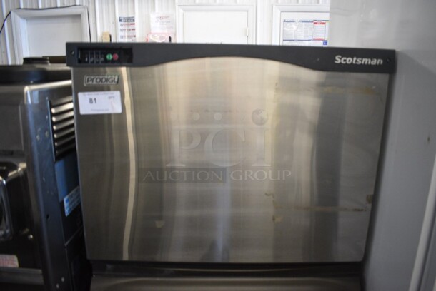 Scotsman Prodigy Model C0630SA-32B Stainless Steel Commercial Air Cooled Ice Machine Head on Commercial Ice Bin. 208/230 Volts, 1 Phase. 30x33x61.
 - Image 3 of 7