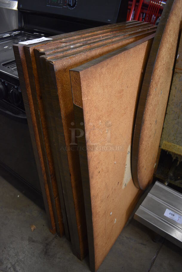 7 Wood Pattern Tabletops. 30x42x1. 7 Times Your Bid! - Image 1 of 3