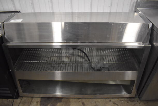 Stainless Steel Commercial Electric Powered 2 Tier Warming Display Cabinet Merchandiser. 208 Volts, 1 Phase. 53x25x36 - Image 1 of 5