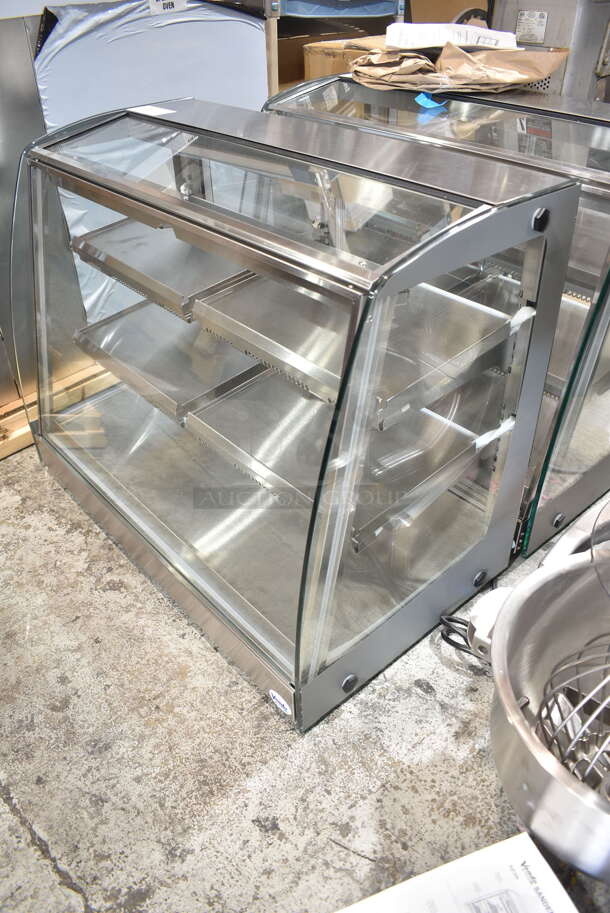 BRAND NEW! Vendo HFD000006 Stainless Steel Commercial Countertop Heated Display Case Merchandiser. 115 Volts, 1 Phase. Tested and Working! - Image 3 of 9
