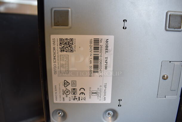 Dell Computer Monitor w/ Star Micronics TSP100 Receipt Printer and Metal Cash Drawer - Image 4 of 5