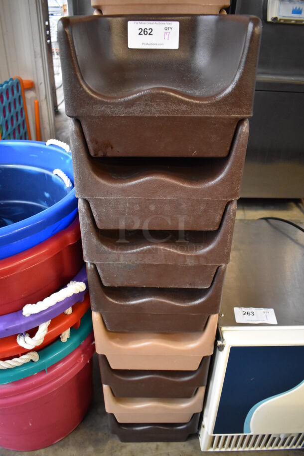 17 Poly Booster Seats; Brown and Tan. 11.5x11.5x9. 17 Times Your Bid! - Image 4 of 5