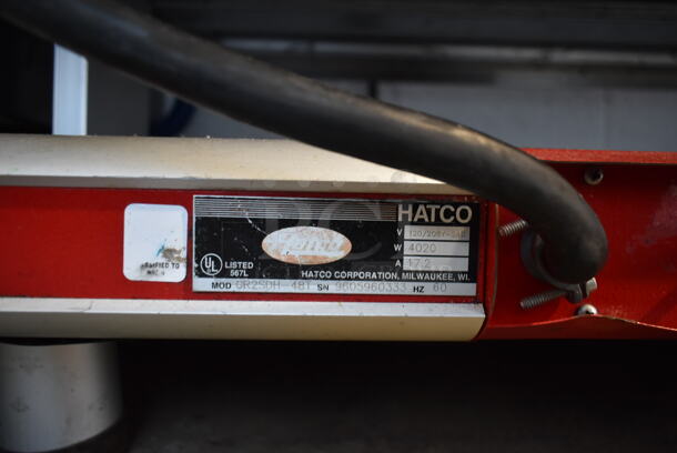 Hatco GR2SDH-48T Metal Commercial 3 Tier Warming Display Merchandiser. 120/208-230 Volts, 1 Phase.  - Image 8 of 9