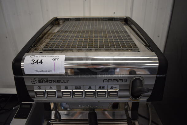 2014 Nuova Simonelli Model APPIA II V GR1 Stainless Steel Commercial Countertop Single Group Espresso Machine w/ Portafilter and Steam Wand. 110-120 Volts, 1 Phase. 16x22x25 - Image 6 of 6