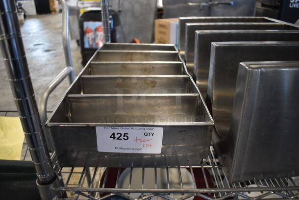 ALL ONE MONEY! Tier Lot of Various Metal Items Including Drop In Bins and Cylindrical Bins - Image 2 of 7