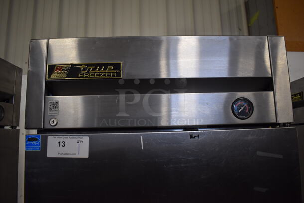 2013 True T-23F ENERGY STAR Stainless Steel Commercial Single Door Reach In Freezer w/ Poly Coated Racks on Commercial Casters. 115 Volts, 1 Phase. 27x30x83.5. Tested and Working! - Image 4 of 6